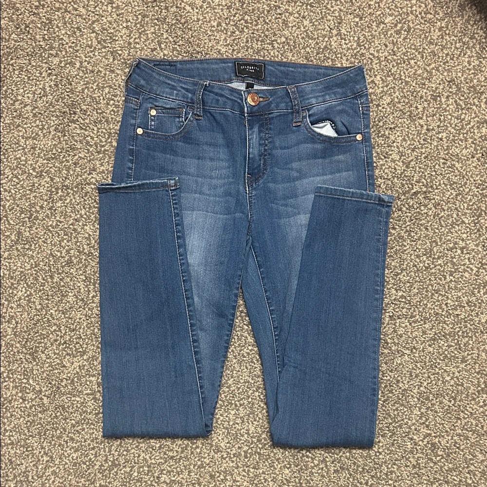 Express Women's Dark Blue Skinny Jeans